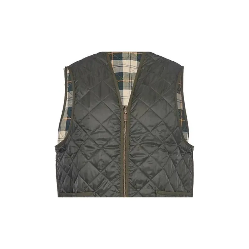 BARBOUR Reversible Checkered Zip Up Gilet-6