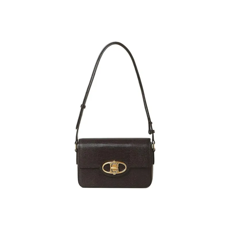 ATHE VANESSABRUNO Cow Leather Crossbody Bag Shoulder Bag Small Size Women's Dark Brown-0