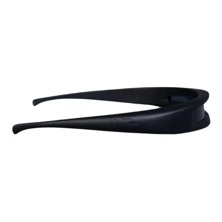 NATASHA ZINKO Resin Irregular Shape Sunglasses Unisex Black-1