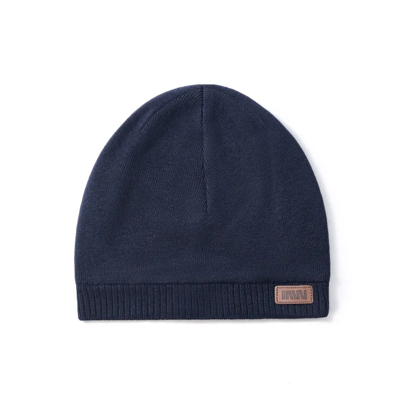 SEPTWOLVES Sheep Wool Beanie Warm Cold Resistant Cotton Hat WO Unisex Black/Dark Gray/Slate Gray-4