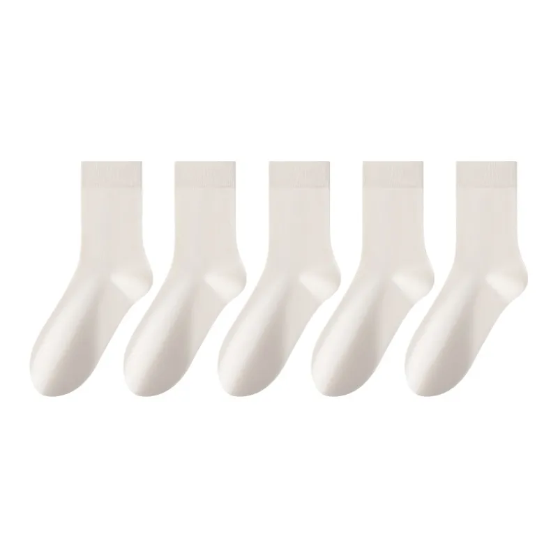 MIIOW Mid Calf Socks Women's 5 Pack-17