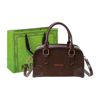 KARUISHA PU Crossbody Handbags Women's Matte Coffee/Burgundy