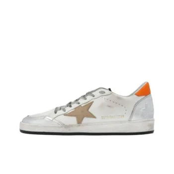 Golden Goose Super Star Low Top Skateboard Shoes Men's White Orange