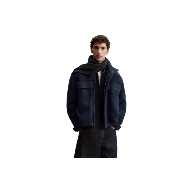 ZARA Jackets Coats Men's Dark Blue-2
