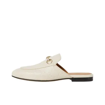 GUCCI Wrap toe Slippers Women's White