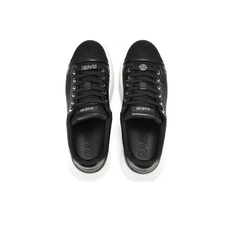 RARE Low Top Skateboard Shoes Men's Black-3