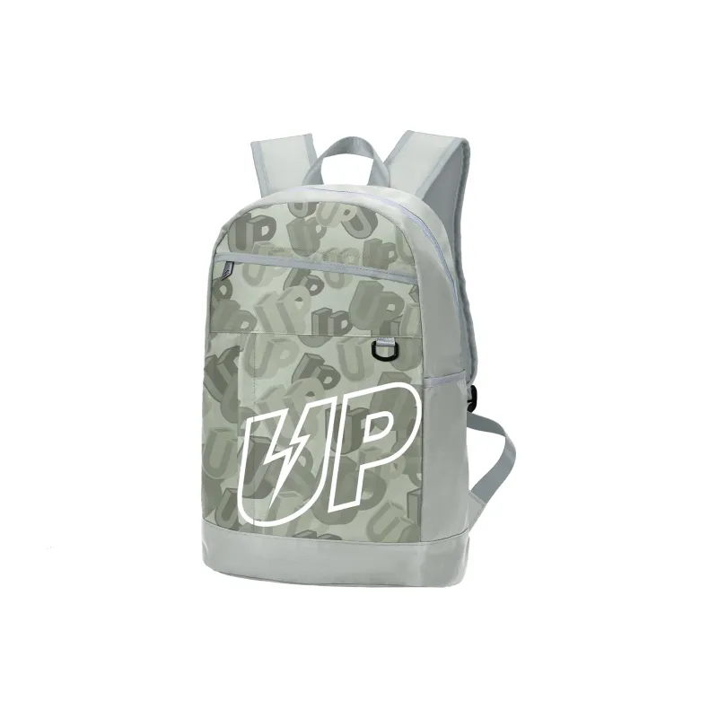 TURN UP Polyester Backpack Regular Unisex Gray-1