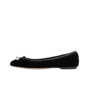 Jimmy Choo Elme FLAT Casual Single Shoes Women's Black