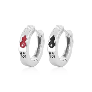 MAGICPOLE 999 Fine Silver Earrings Men's Silver
