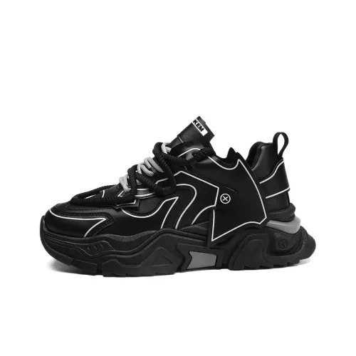 JKEM Anti-Slip And Wear-Resistant Height Increasing High-Top Chunky Sneakers Men's