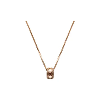 CHANEL CoCo Crush 18K Gold Necklaces Women's Beige Gold