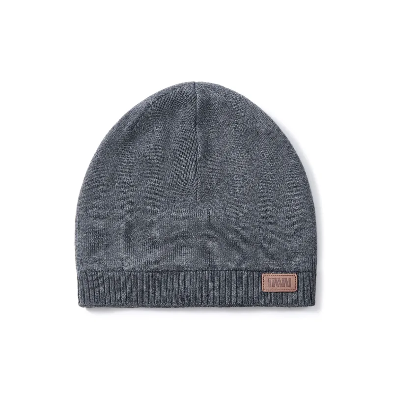 SEPTWOLVES Sheep Wool Beanie Warm Cold Resistant Cotton Hat WO Unisex Black/Dark Gray/Slate Gray-3