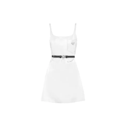 PRADA Sleeveless Dresses Women's White