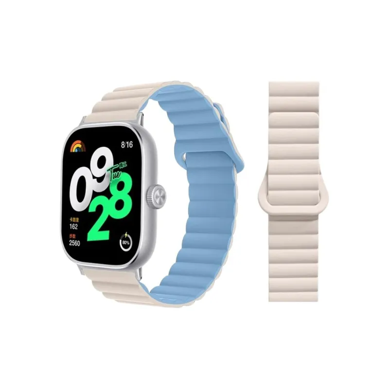 Fly Red Beige Compatibility Watch Band Silicone Material-8