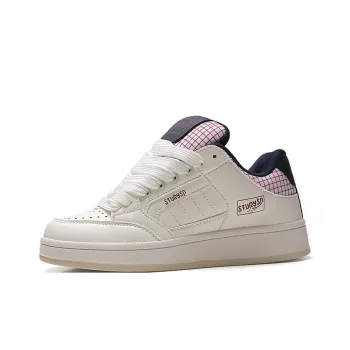 STUR YSN Wear resistant And Lightweight Low Top Skateboard Shoes Women's White Blue Red