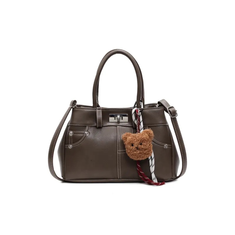 Yalu PU Minimalist Style Handbag Regular Women's Caramel Brown/Coffee/Black/Khaki-8