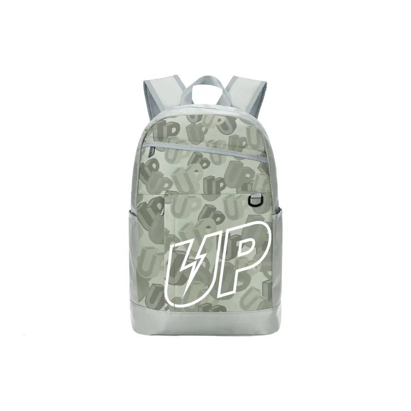 TURN UP Polyester Backpack Regular Unisex Gray-0