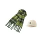 Green Scarf+Hats & Caps