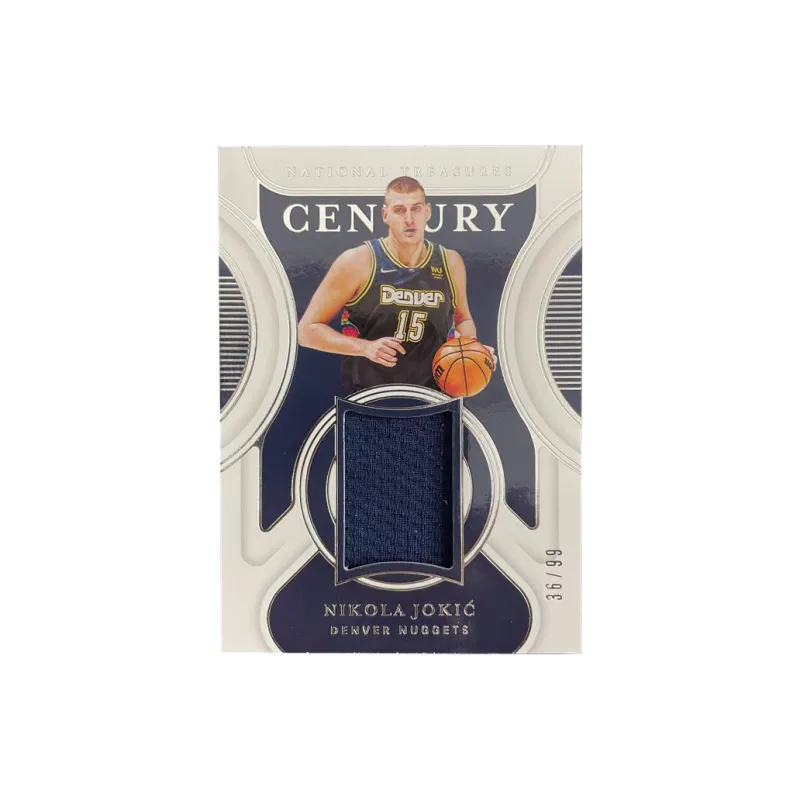 PANINI 2021-22 Panini National Treasure Gold Rush Nikola Nikola Jokic 36/99 Edition Game-Worn Jersey Sports Cards 1 Pc-0