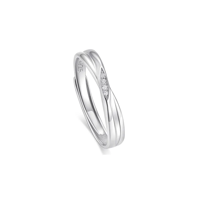 KADER 925 Sterling Silver Rings Unisex Silver-2