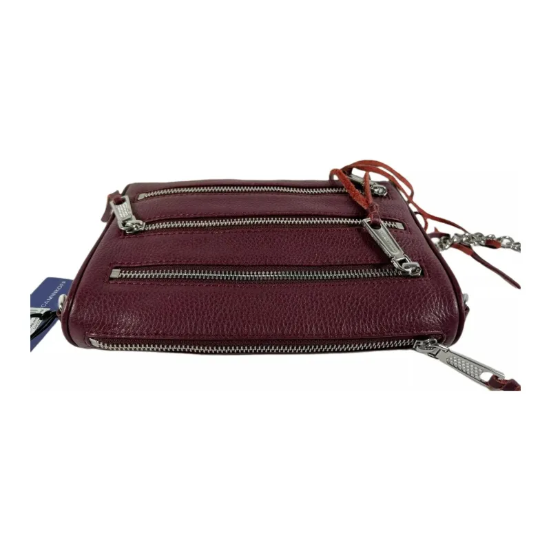 REBECCA MINKOFF Leather Crossbody Bag Mini Women's Fuchsia-2