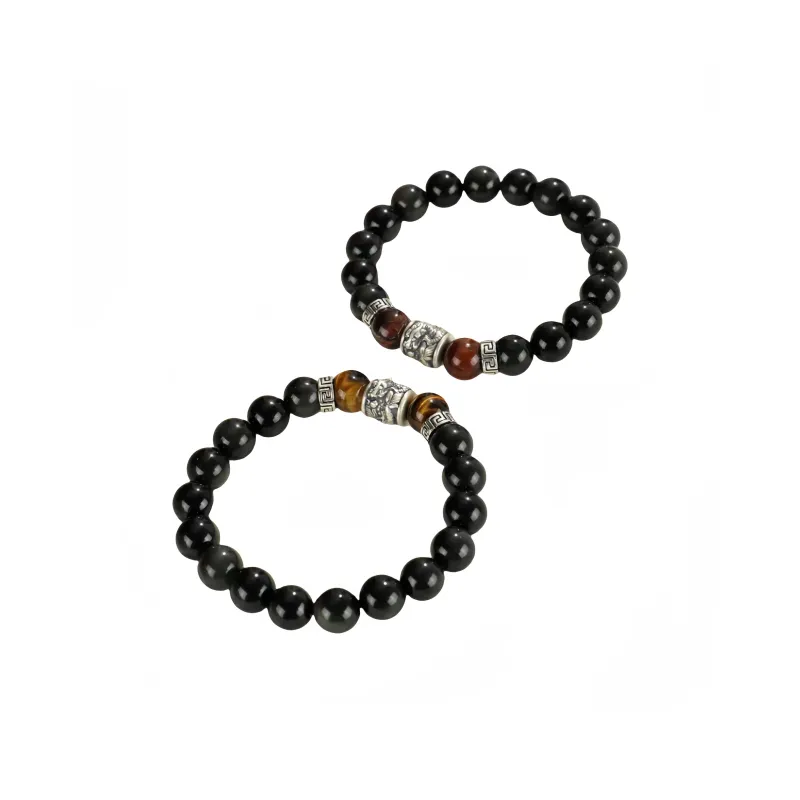Noritake Obsidian Bracelets Unisex-5