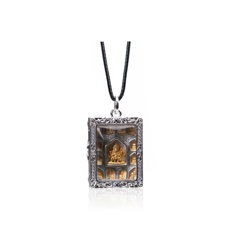 Three Blessings Of Happiness 925 Sterling Silver Necklaces Unisex-0