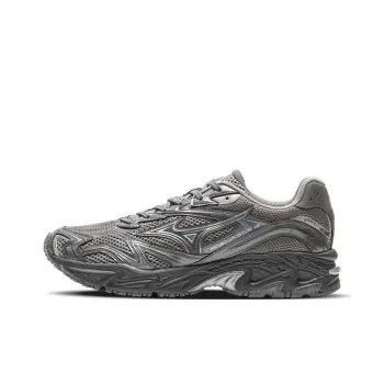 Mizuno ADVENTURE Cushioning Wear Resistant Low Top Chunky Sneakers Unisex Gray Silver
