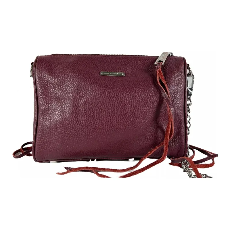 REBECCA MINKOFF Leather Crossbody Bag Mini Women's Fuchsia-0