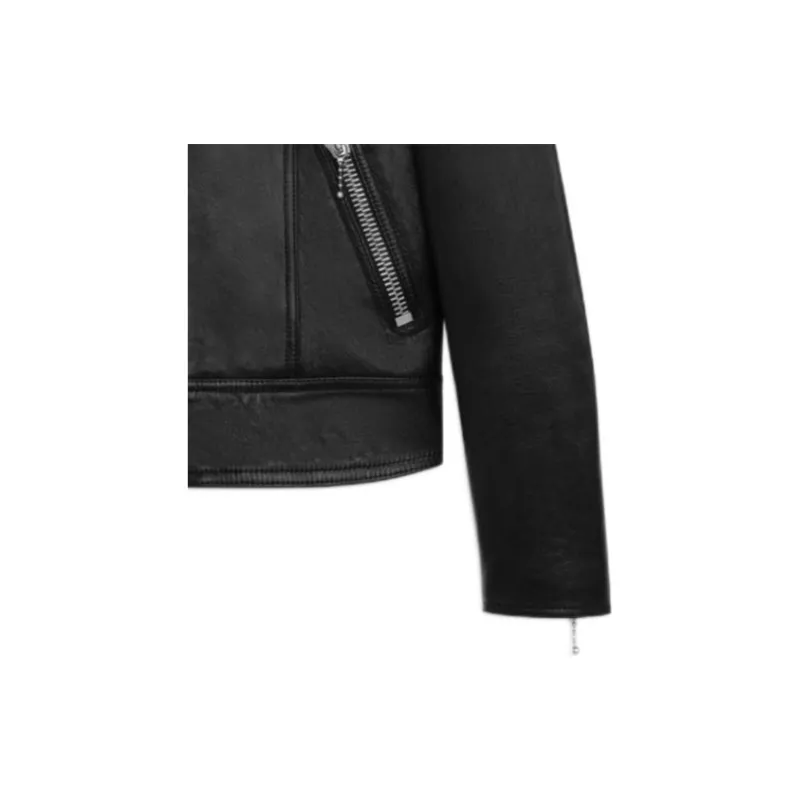 CELINE Racer Blouson Jacket In Soft Lambskin-3
