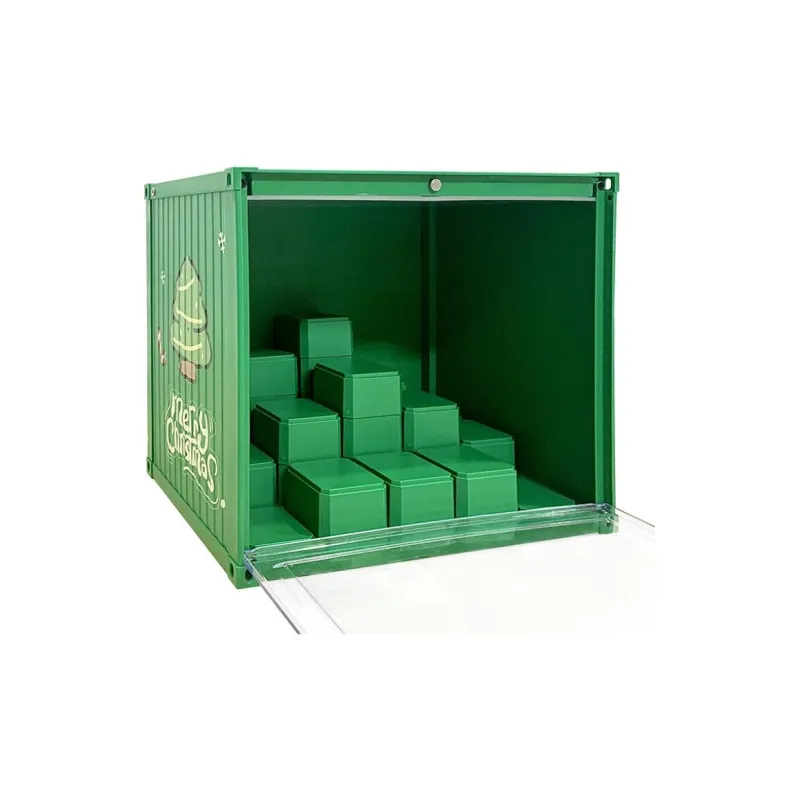 JINGGUAN Christmas Luminous Container Trendy Toy Figure Display Case Finished Product Model Accessories-4