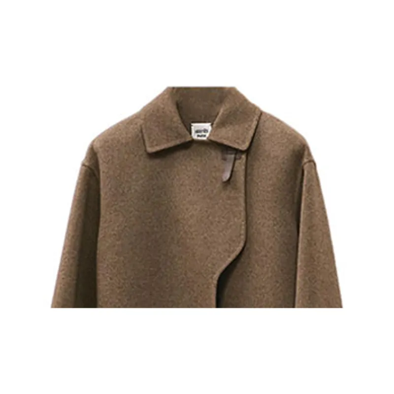 HERMES Velvet Jackets Women's Brown-3