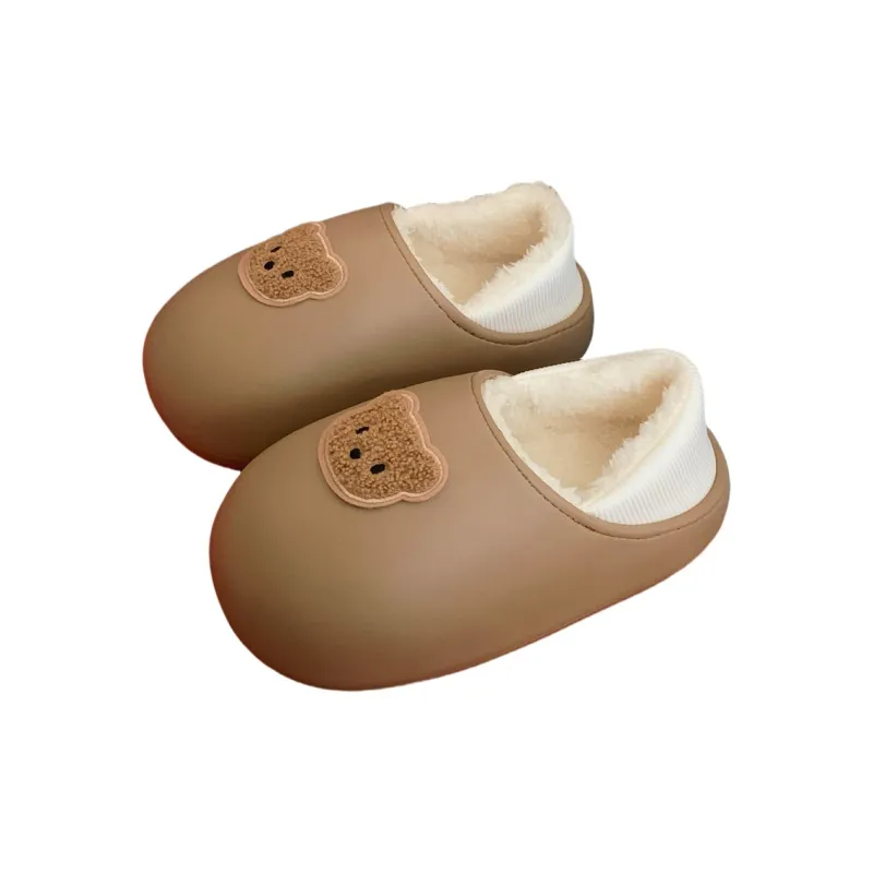 Thin Strips Cotton Slippers Unisex, Yellow-14