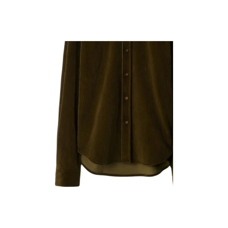 Burberry FW24 Shirt Men's Olive Green-5