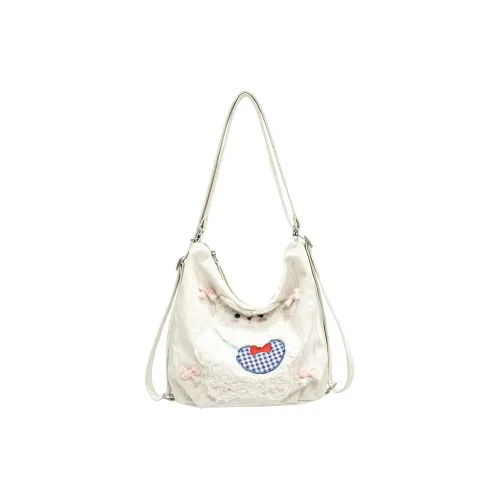 GOBLIN SHARKS 1759 PU Backpack On The Shoulder Women's White