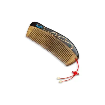 DALONG African Blackwood Peacock Wooden Comb Women's