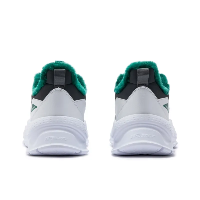 361° Water-Resistant Lightweight Rebound Low-Top Casual Running Shoes Men's White Green-4