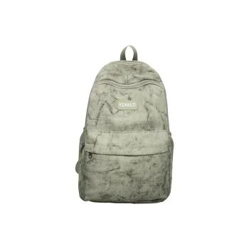 GOBLIN SHARKS 1759 Nylon Backpack Large Size Unisex Green/Black/White/Red