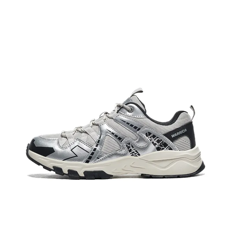 Warrior Wear resistant And Lightweight Low Top Hiking Shoes Unisex Silver Gray-0