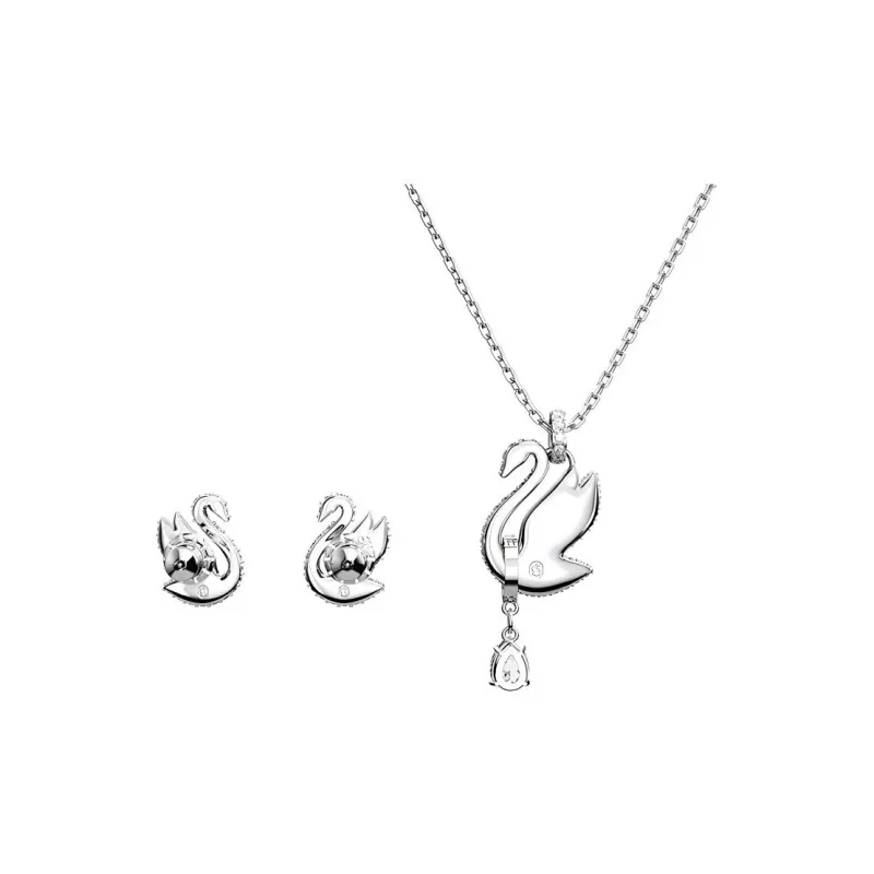 Swarovski Swan Crystal Necklaces Women's Blue-2