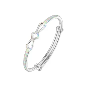 SINO GEM 999 Fine Silver Bangles Women's