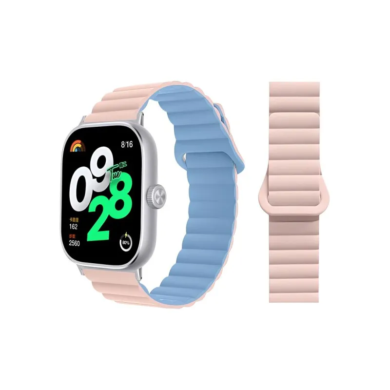 Fly Red Beige Compatibility Watch Band Silicone Material-6
