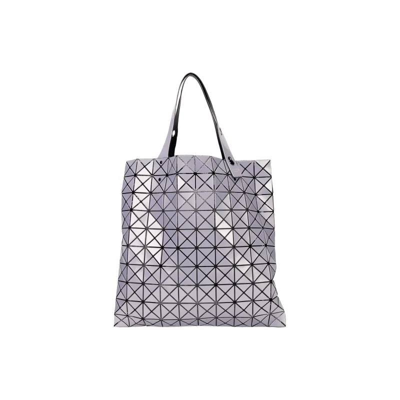 ISSEY MIYAKE Prism Polyester Tote Bag, Shopping Bag, Handbag, Shoulder Bag Women's Silver Blue-1