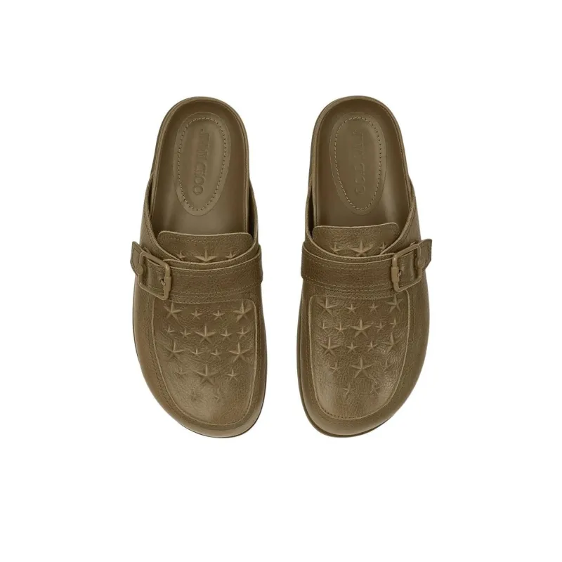 Jimmy Choo Closed Toe Slippers Men's Green-2