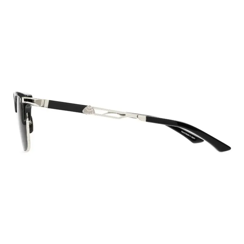 Maybach Titanium Alloy With Palladium-Plated Titanium Acetate Square Sunglasses Men's Black-2