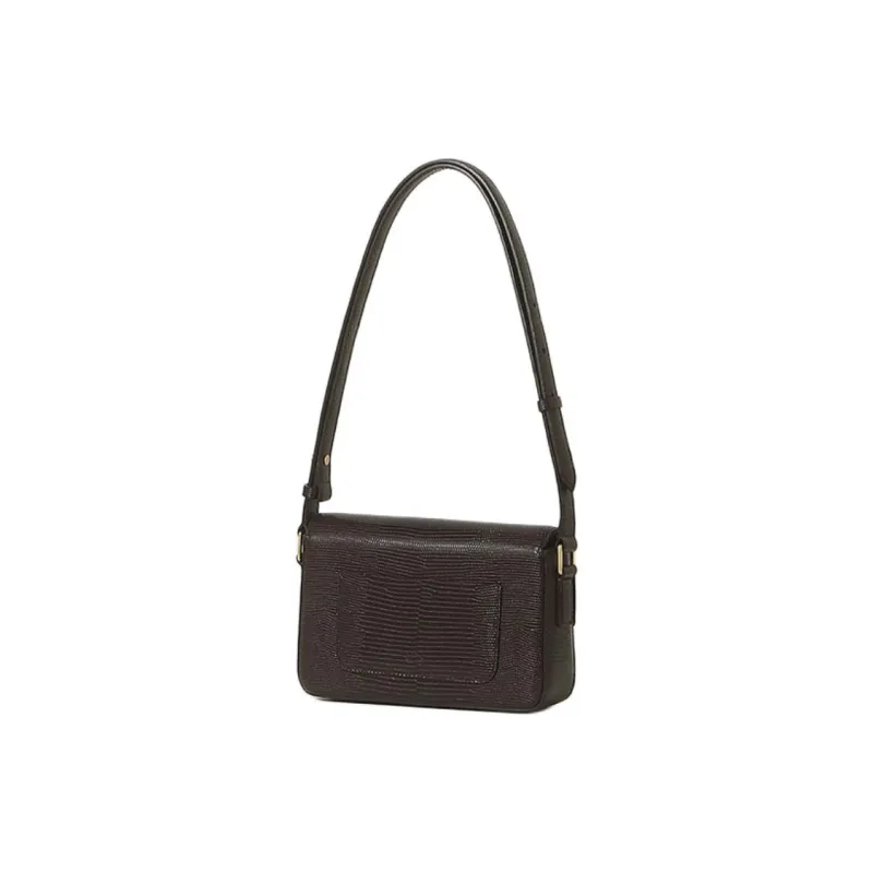ATHE VANESSABRUNO Cow Leather Crossbody Bag Shoulder Bag Small Size Women's Dark Brown-4