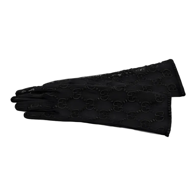 GUCCI Polyamide, Elastane, Polyester Gloves Women's Black-1