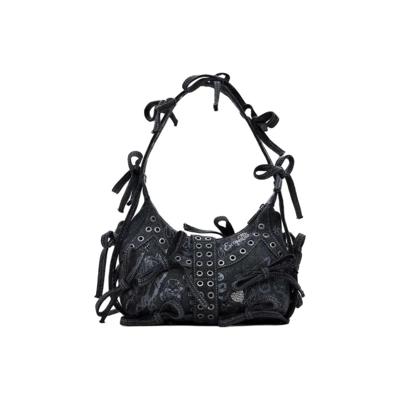 Desigual MARIA ESCOTE Collaboration Fabric Handbag Shoulder Bag Medium Size Women's Black-2