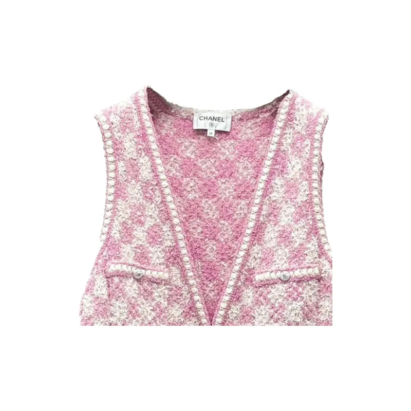 CHANEL Vests Women's Pink-3