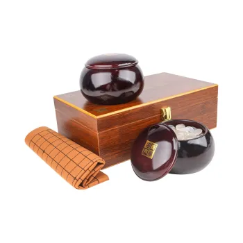 Miao Ji Go Set Agate Go Collection Wooden Jar Agate Go Stone Set Board Games